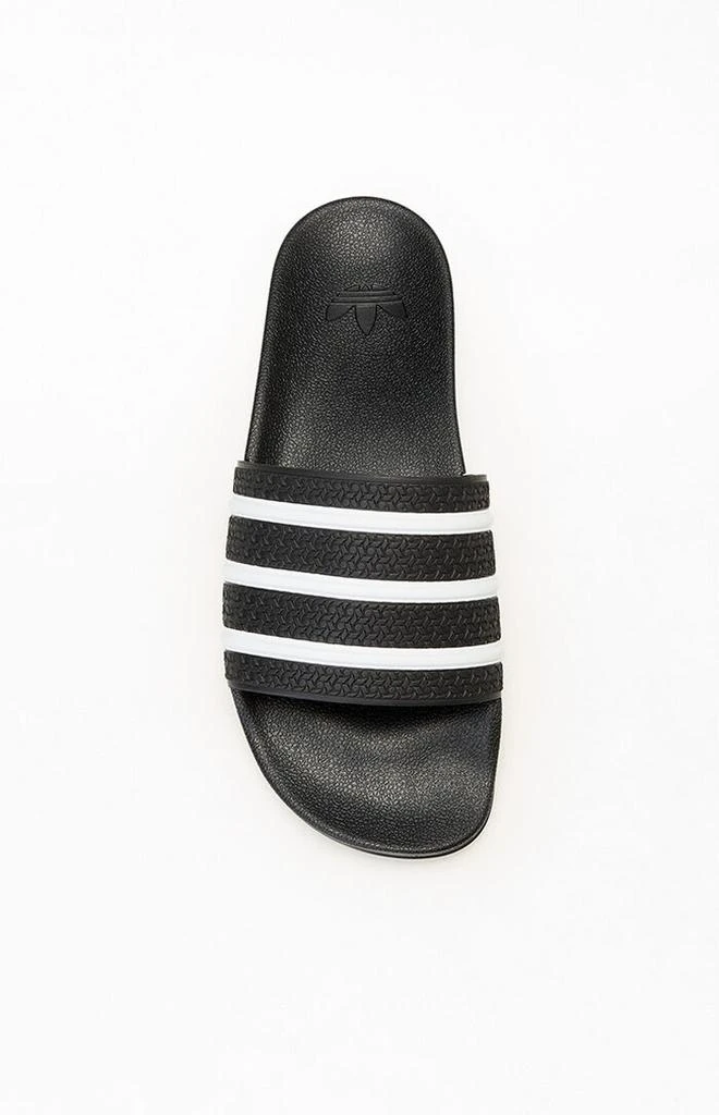 Adidas Black
White Adilette CF Slides 5