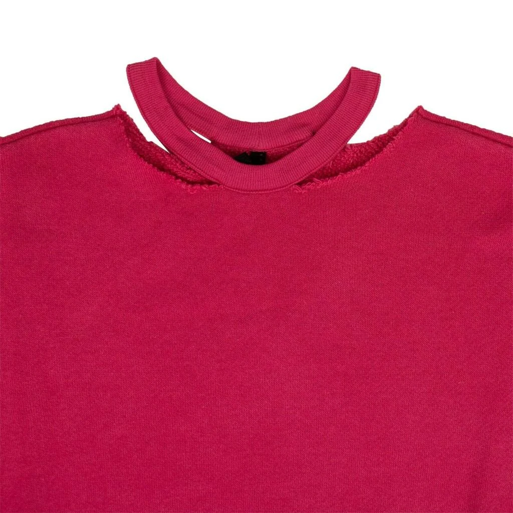 Unravel Project Crew Cut Out Sweashirt - Pink 3