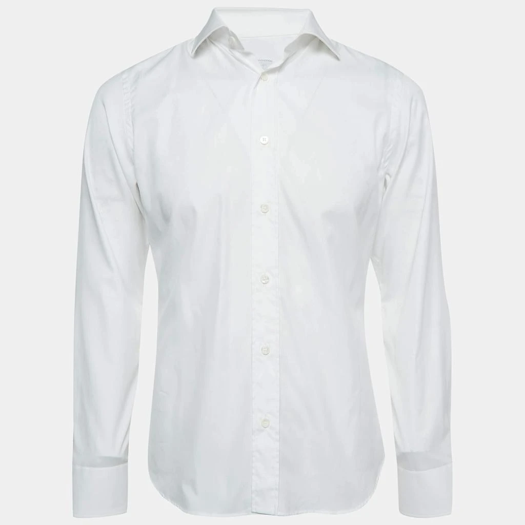 Prada Prada White Cotton Long Sleeve Shirt M 1