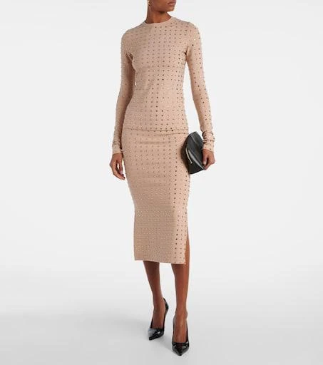 Max Mara Nome crystal-embellished midi skirt 2