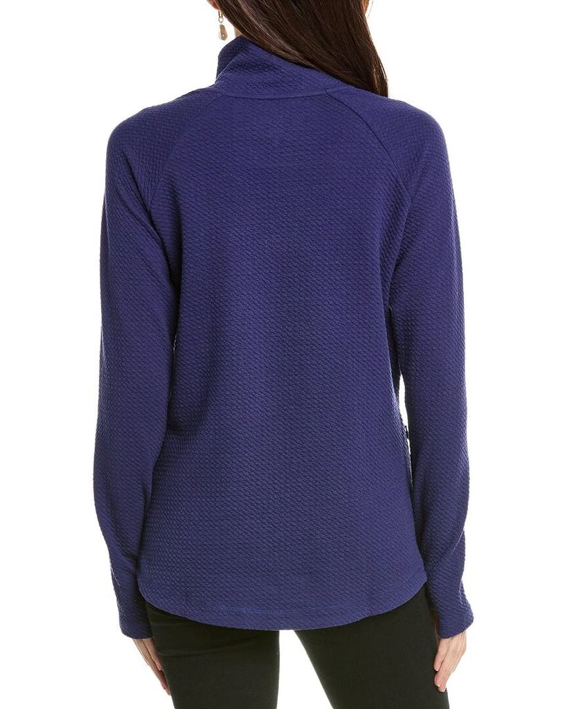 IBKUL Popcorn Stitch Asymmetrical Zip Pullover 2