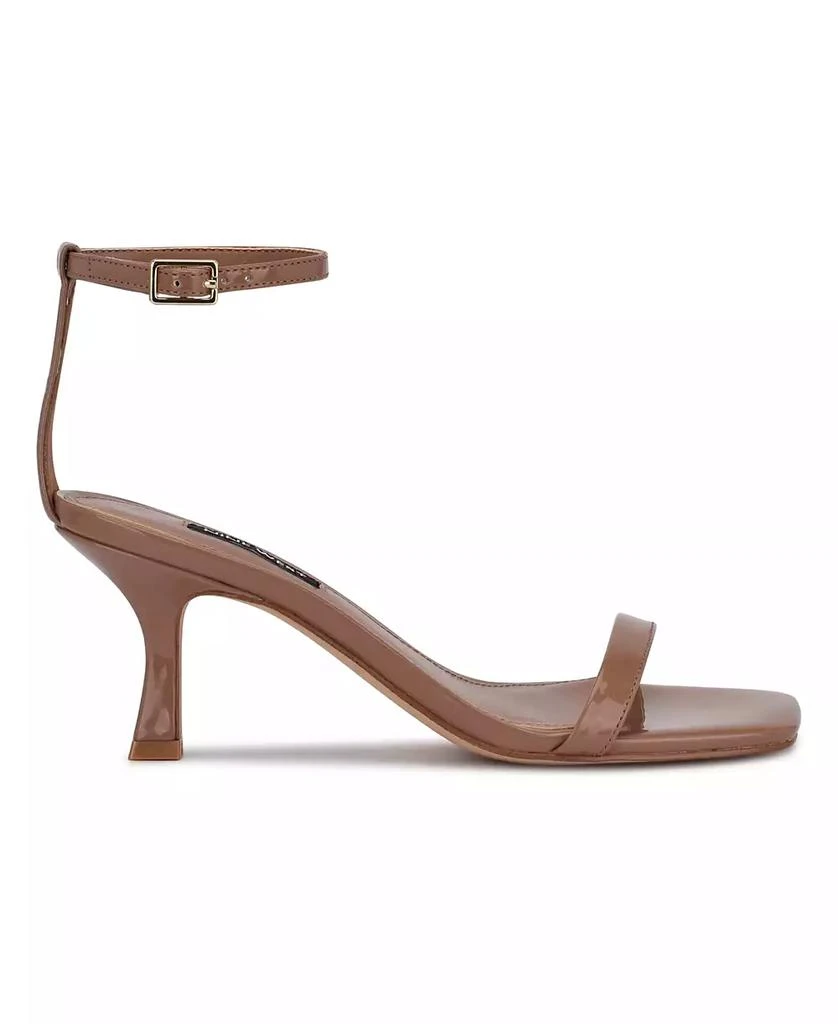 Nine West Women's Ripe Square Toe Kitten Heel Dress Sandals 2
