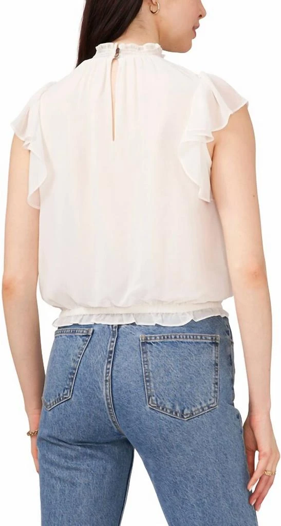 1. State Flutter Sleeve Smocked Top In Ivory 2