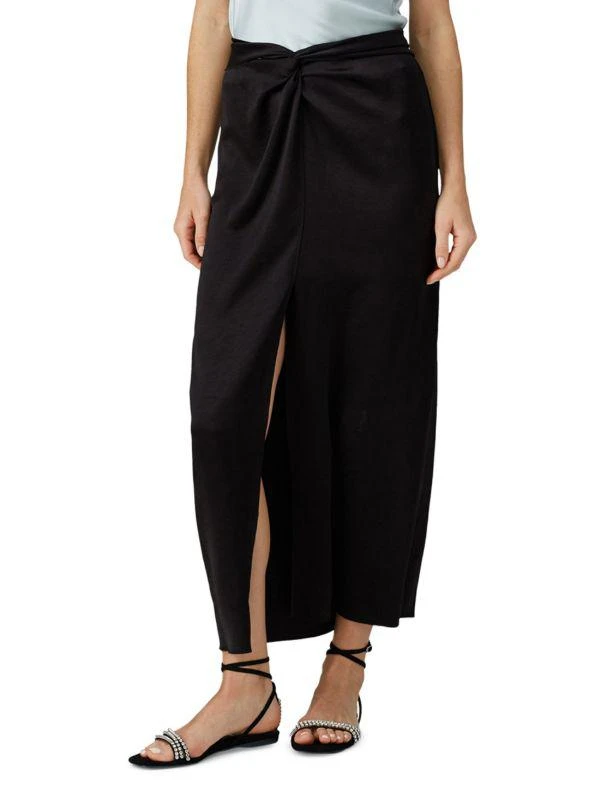 Nanushka Samara Twist Satin Maxi Skirt 1