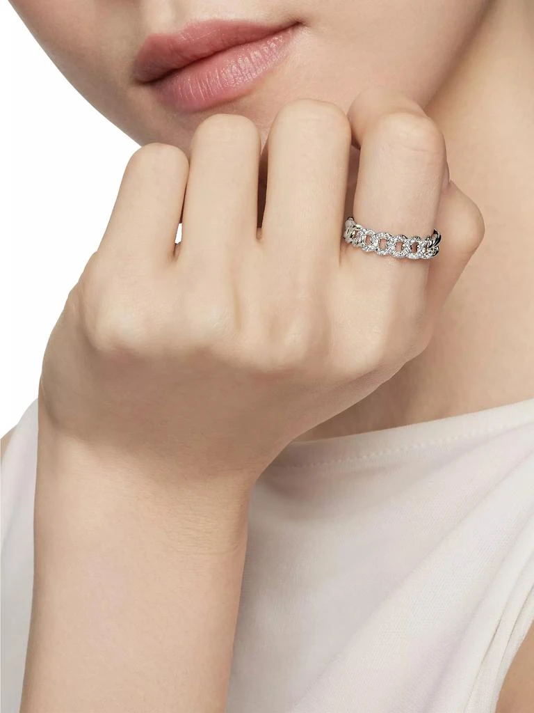 David Yurman Belmont® Curb Link Band Ring with Pavé Diamonds 8