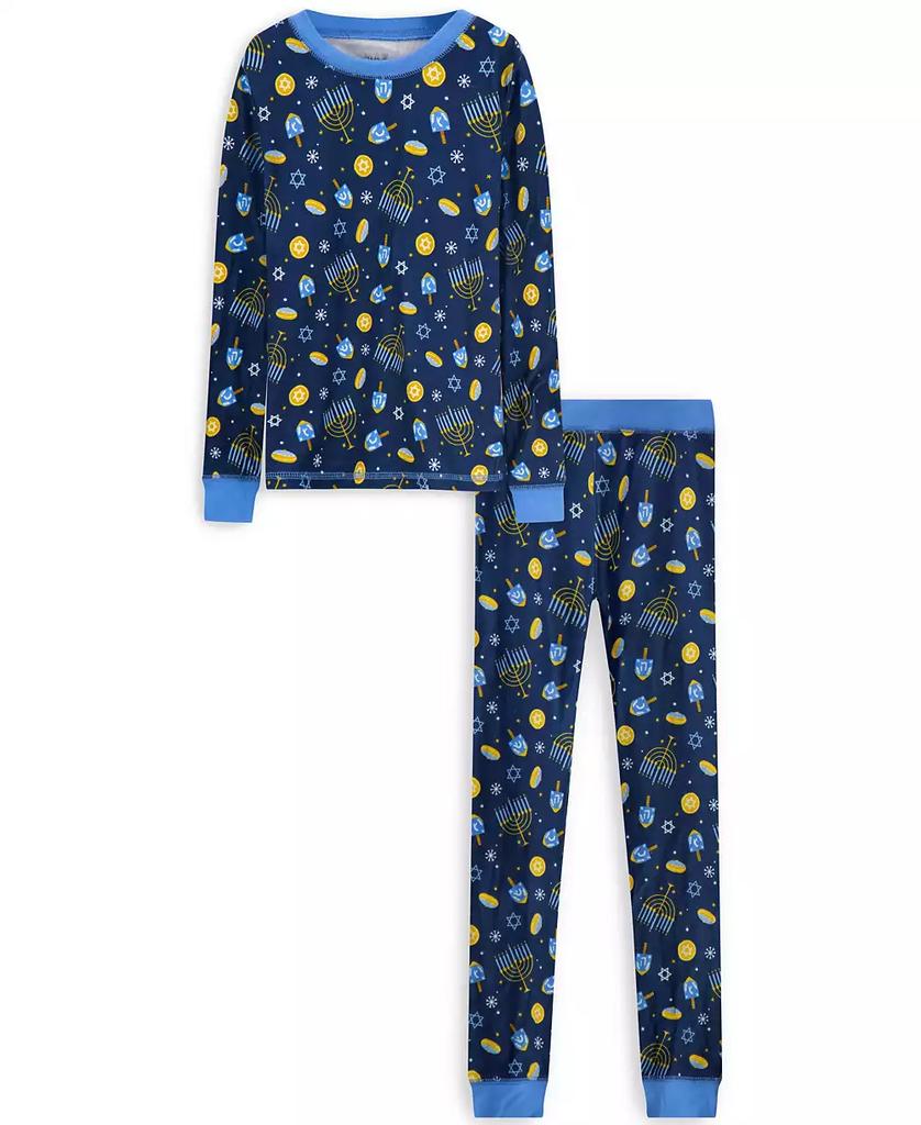 Sleep On It Boys Tight Fit Hanukkah Pajama 2pc Set