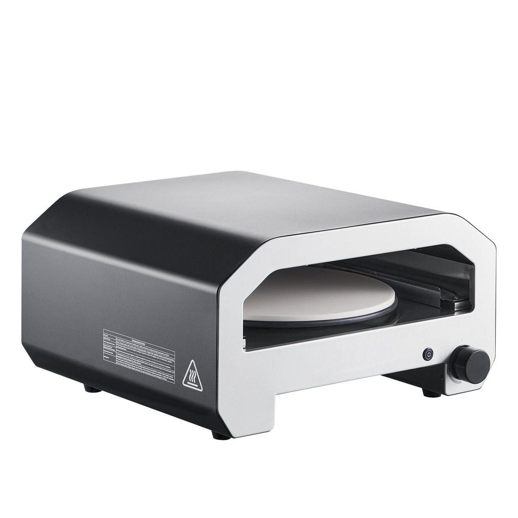 VVOR Outdoor Pizza Oven, 16 in Propane Gas Pizza Maker, Portable Pizza-Cooker with Electric Rotation, Thickened Pizza-Stone, Carry Bag, Propane Pizza-Oven for Outside Backyard Patio Camping, Black