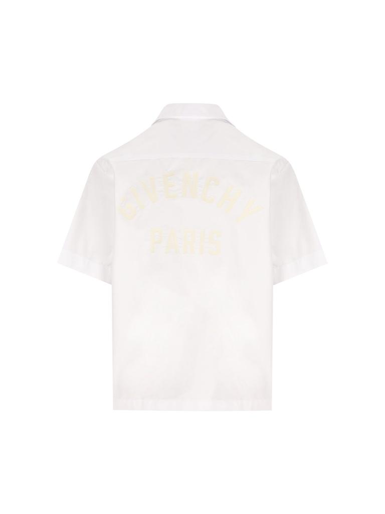Givenchy Paris Logo Zigzag Stitching Short-Sleeved Shirt – On Sale