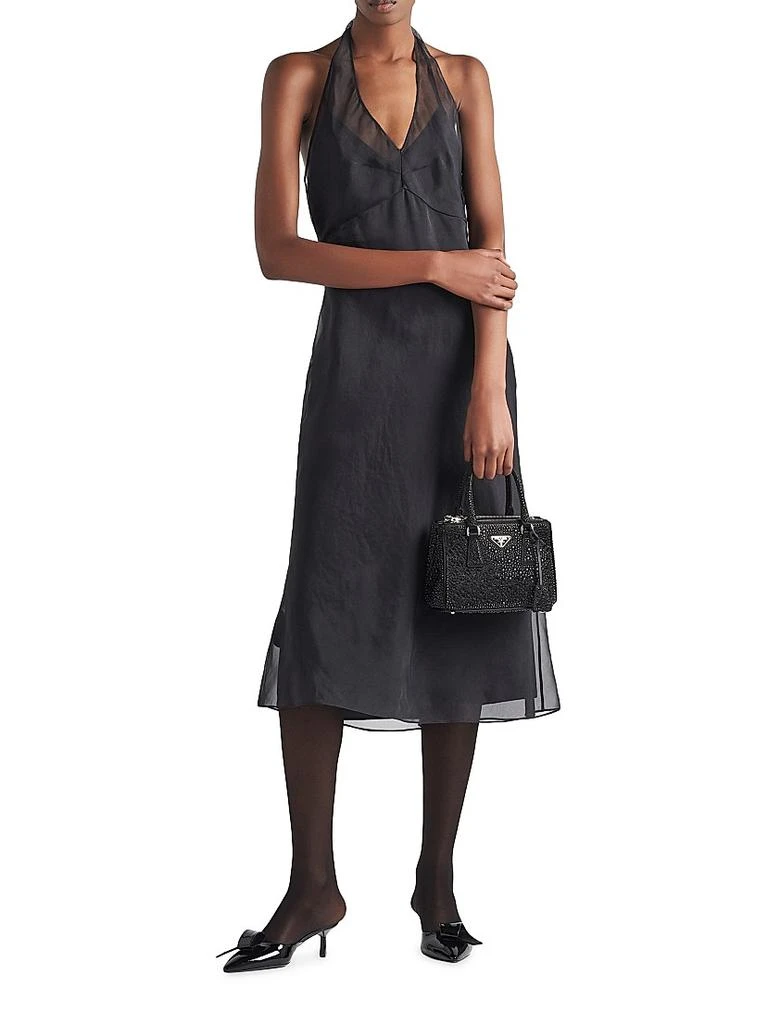 black halter dress formal short Tinisie Halter Mini Dress Black main image 1