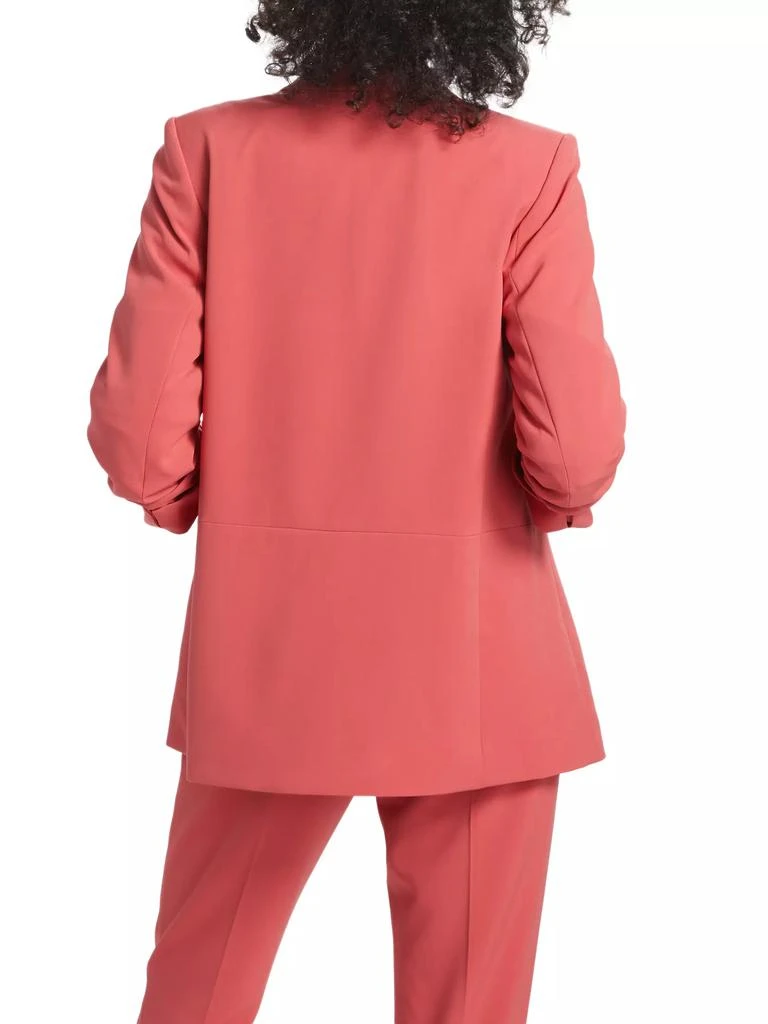 Tahari Stella Ruched Open-Front Blazer 5