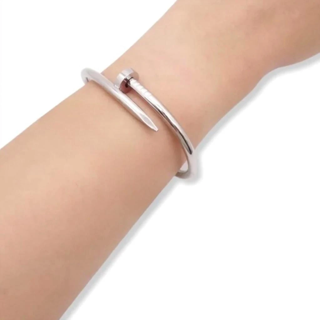 AF Designs Women
s Nail Bracelet In Silver 2