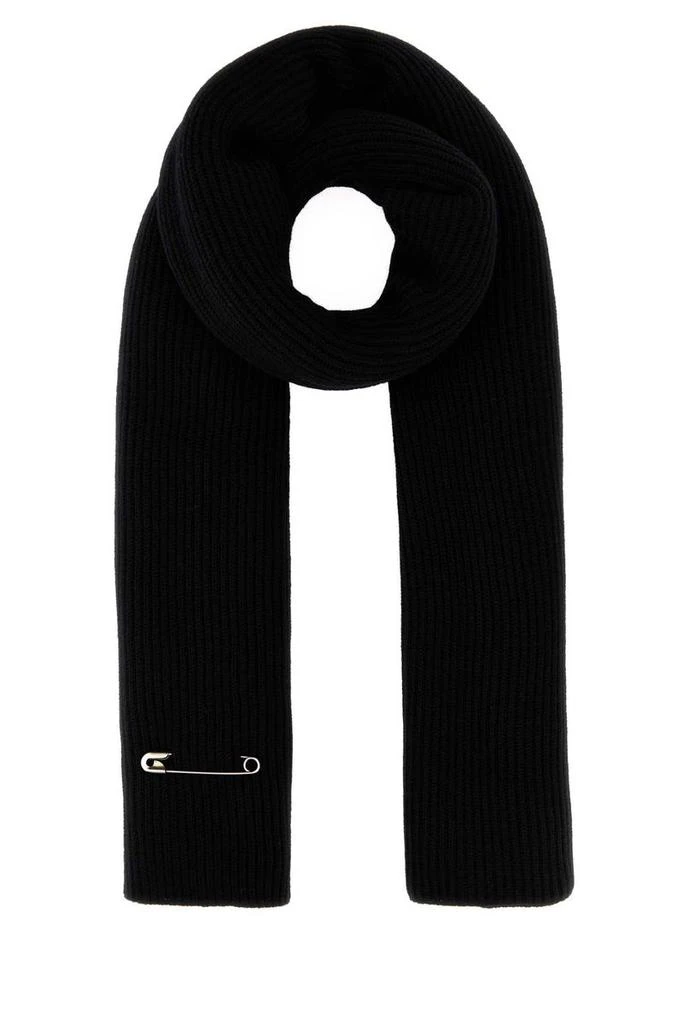 Balenciaga Balenciaga Logo-Patch Wool Scarf 2