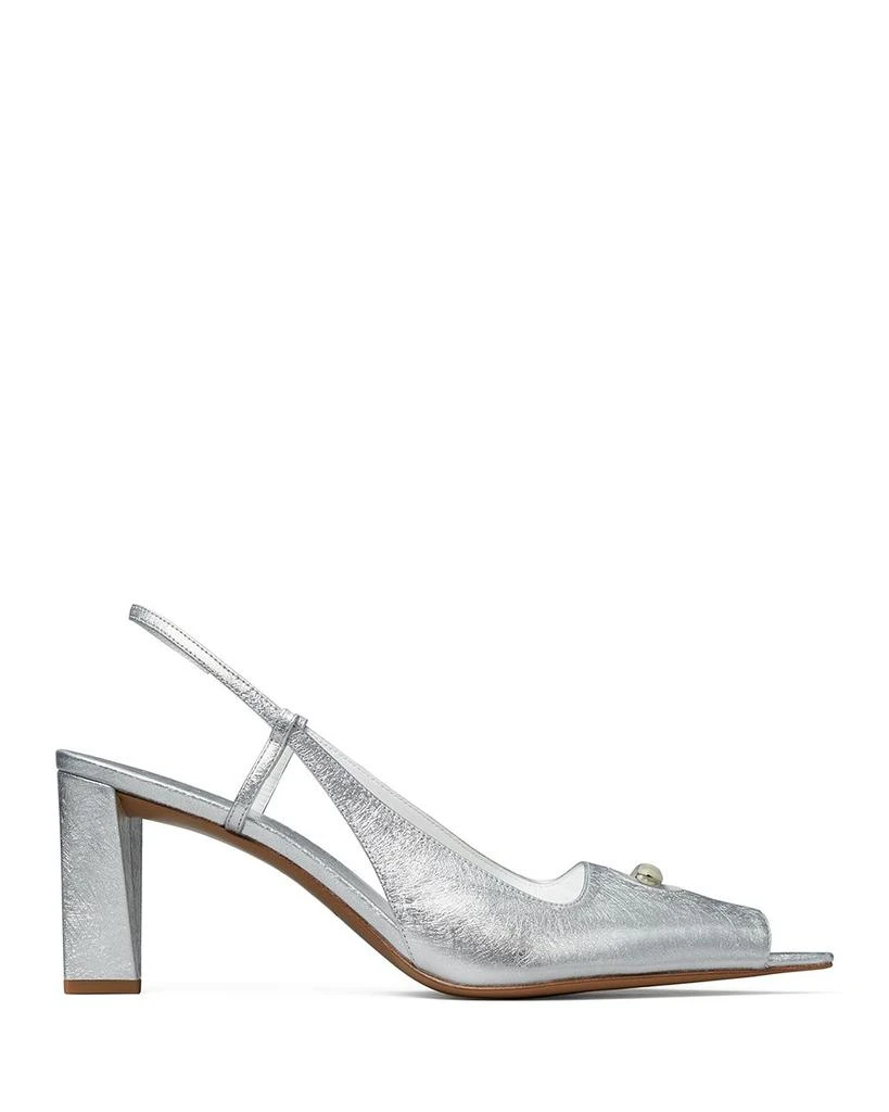 Tory Burch Women's Pierced Peep Toe Slingback Pumps 6