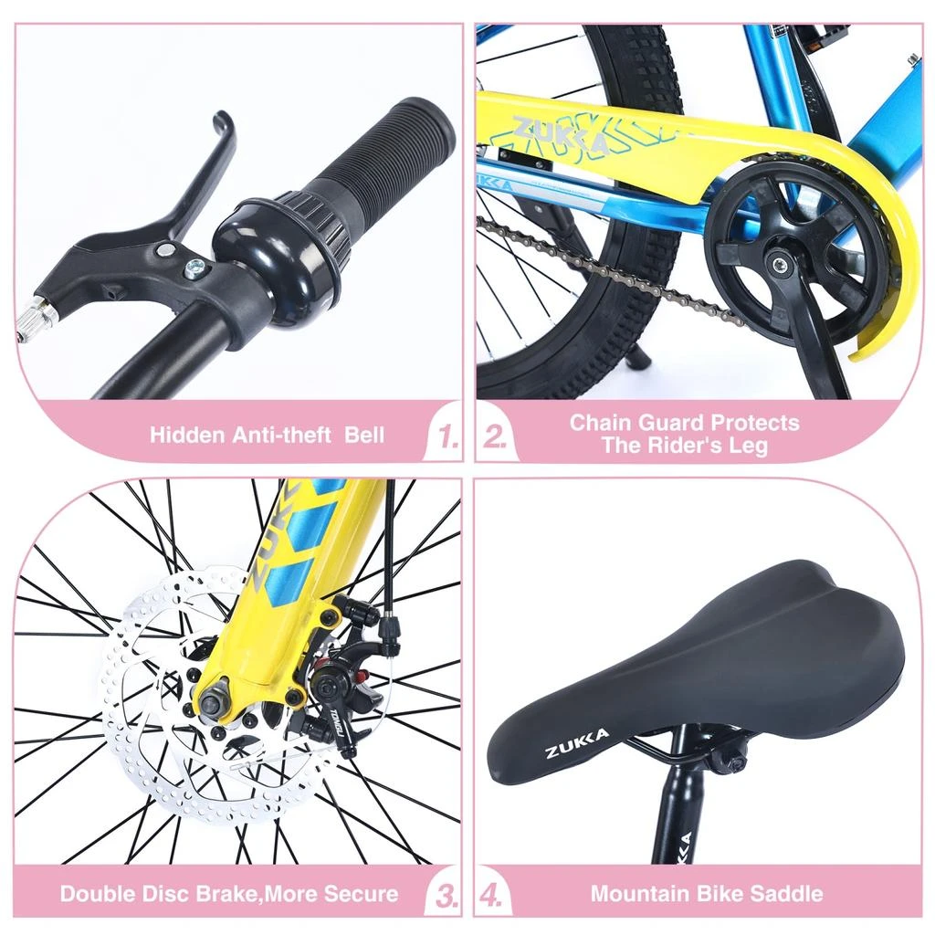 Streamdale Furniture Streamdale 24" Mountain Bike for Kids 9-12 4