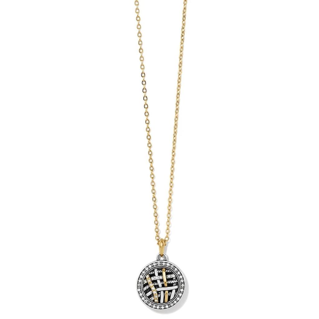 Brighton Women's Neptune's Rings Woven Petite Necklace In Gold-Silver