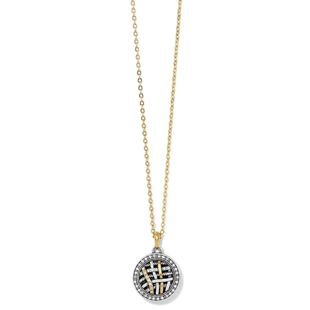 Brighton Women's Neptune's Rings Woven Petite Necklace In Gold-Silver 2