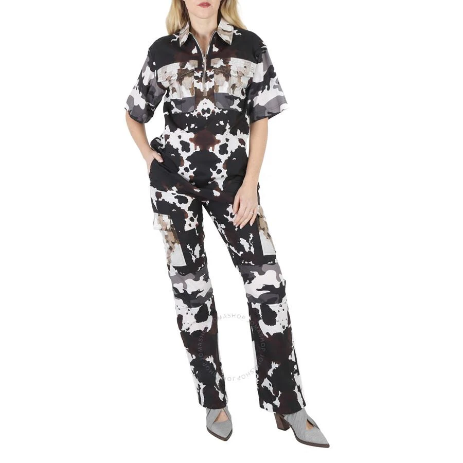 Burberry Camouflage-Print Nylon Panelled Cargo Trousers 2