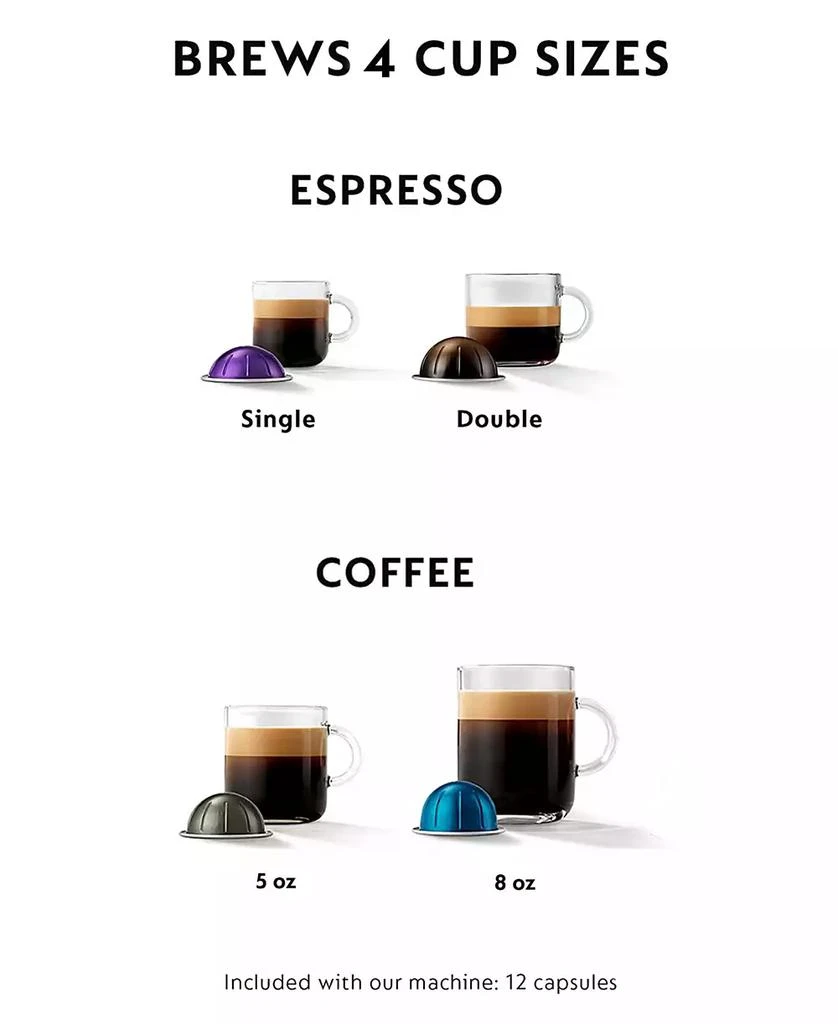 Nespresso Vertuo Plus Coffee & Espresso Machine by DeLonghi with Aeroccino 8