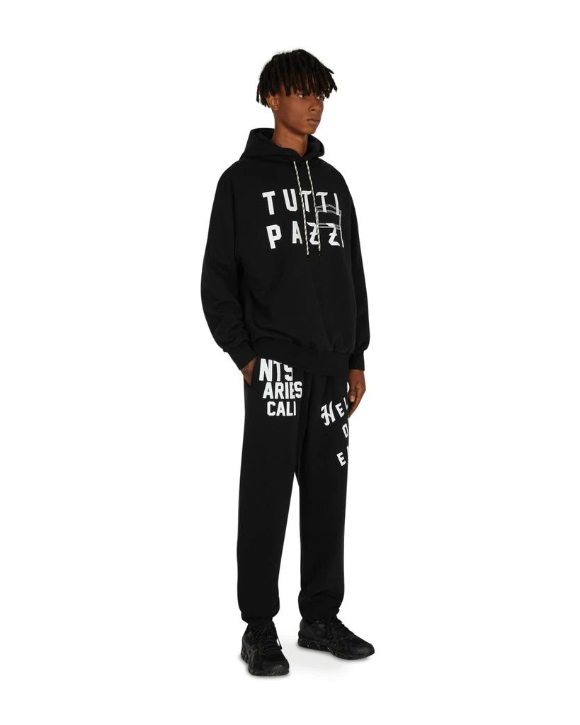 Aries NTS Tutti Pazzi Sweatpants Black 5