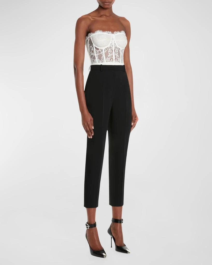 Alexander McQueen Strapless Lace Bustier Top 3
