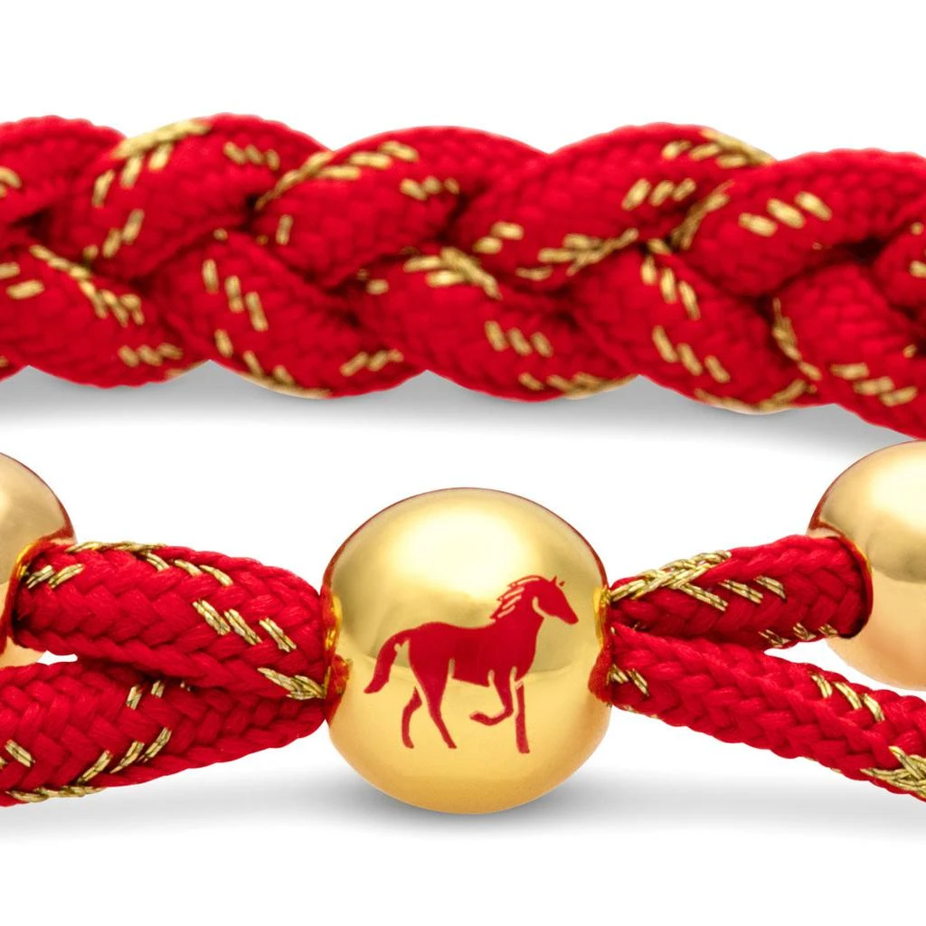 Rastaclat Original Hand Braided Lunar New Year (Horse) Adjustable Bracelet 4