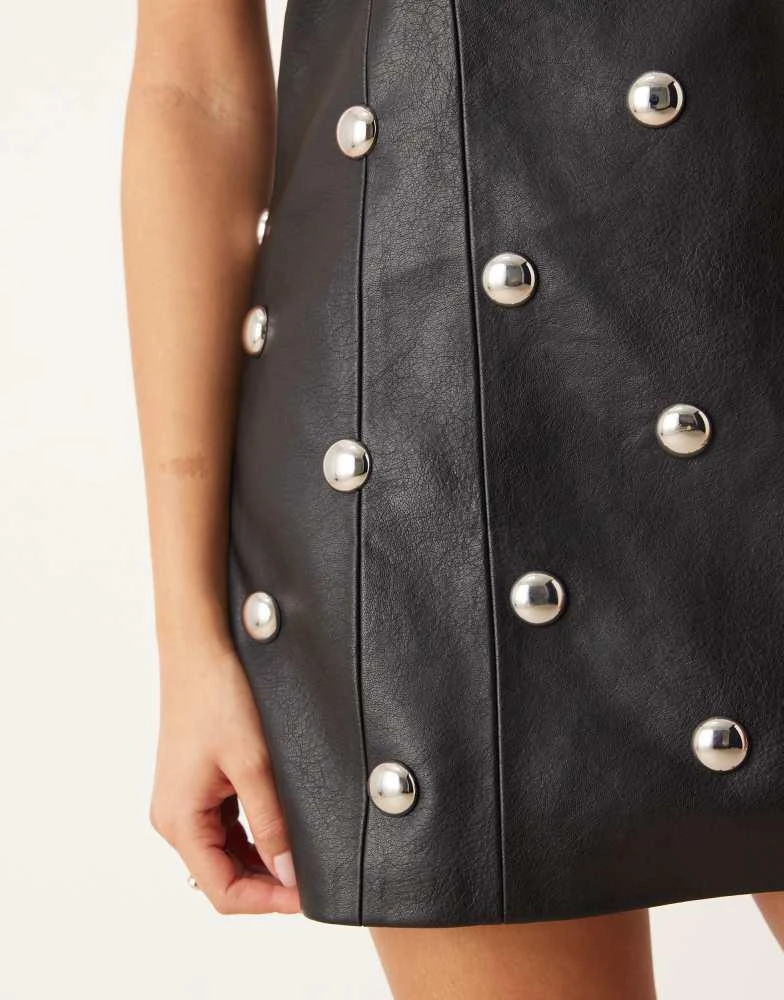 Mango faux leather sleeveless mini dress with studs in black On Sale Now with Up to 25% Off | Discover Exclusive Deals & Savings at BeyondStyle Authentic Mango Home|women with Mango faux leather sleeveless mini dress with studs in black On Sale Now with Up to 25% Off | Discover Exclusive Deals & Savings at BeyondStyle Authentic Mango Home|women with