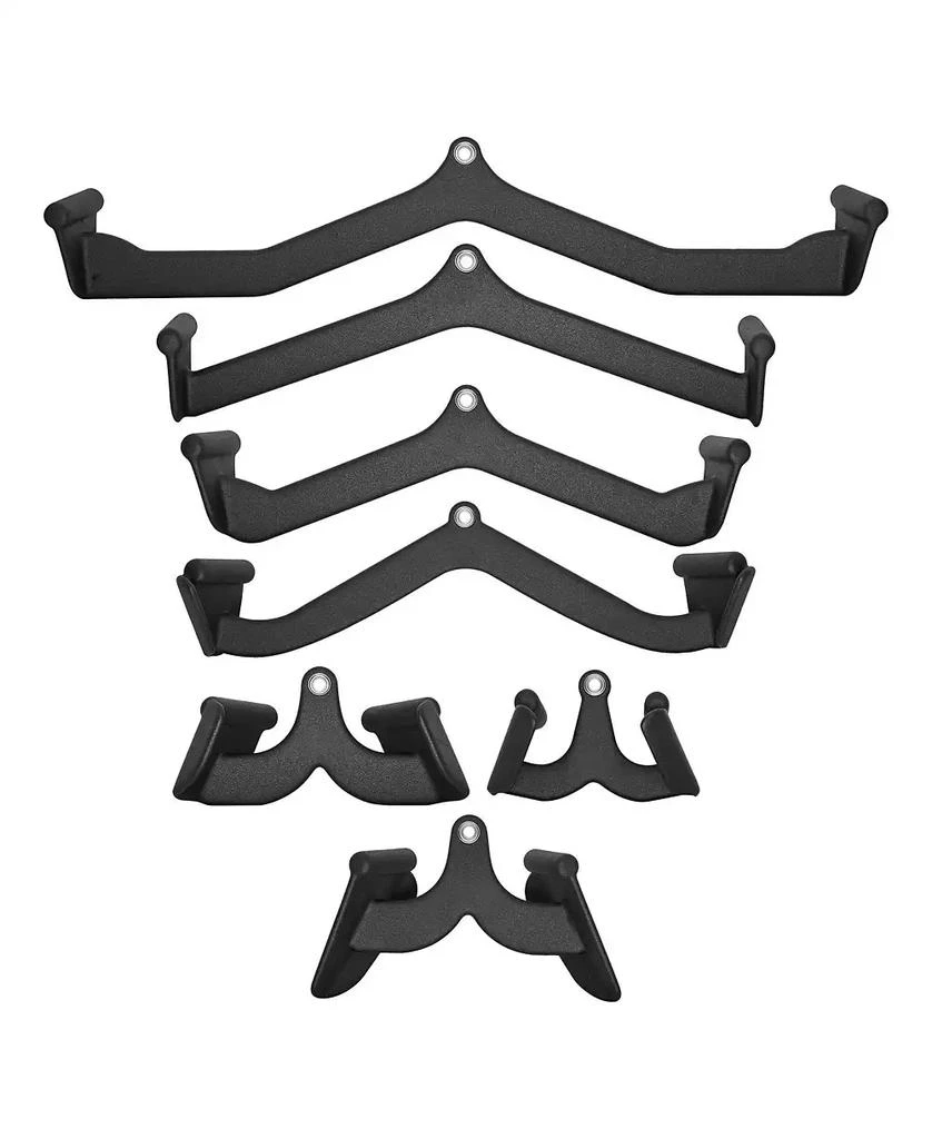 SUGIFT SUGFIT LAT Pulldown Bar Set 7-Piece Cable Row T-Bar V-Bar Attachments Rubber Grip 10