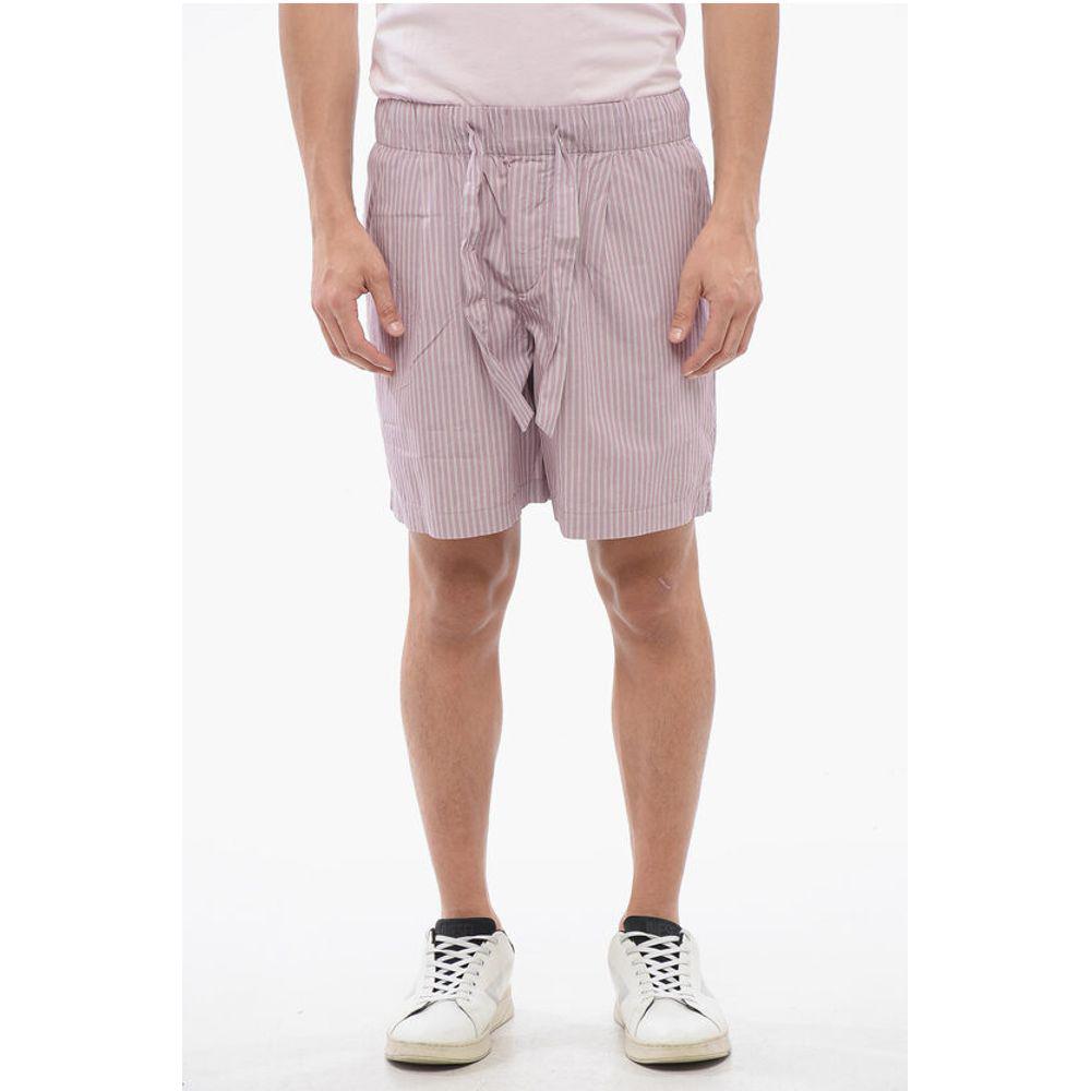 Birkenstock Birkenstock TEKLA Striped Cotton Shorts with Drawstring Waist