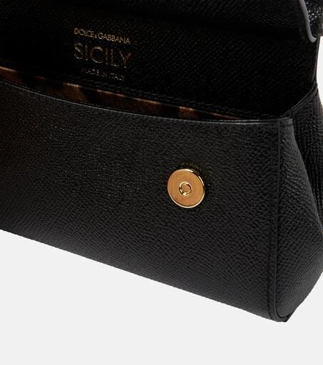 Dolce & Gabbana Sicily Mini leather crossbody bag 3