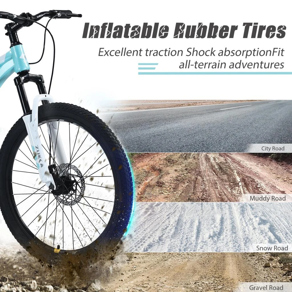 Streamdale Furniture Streamdale Mountain Bike for Kids, 24'' MTB, Ages 9-12 3