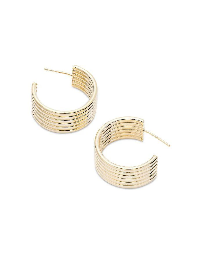 Jennifer Zeuner Cairo Multirow Small Hoop Earrings 3