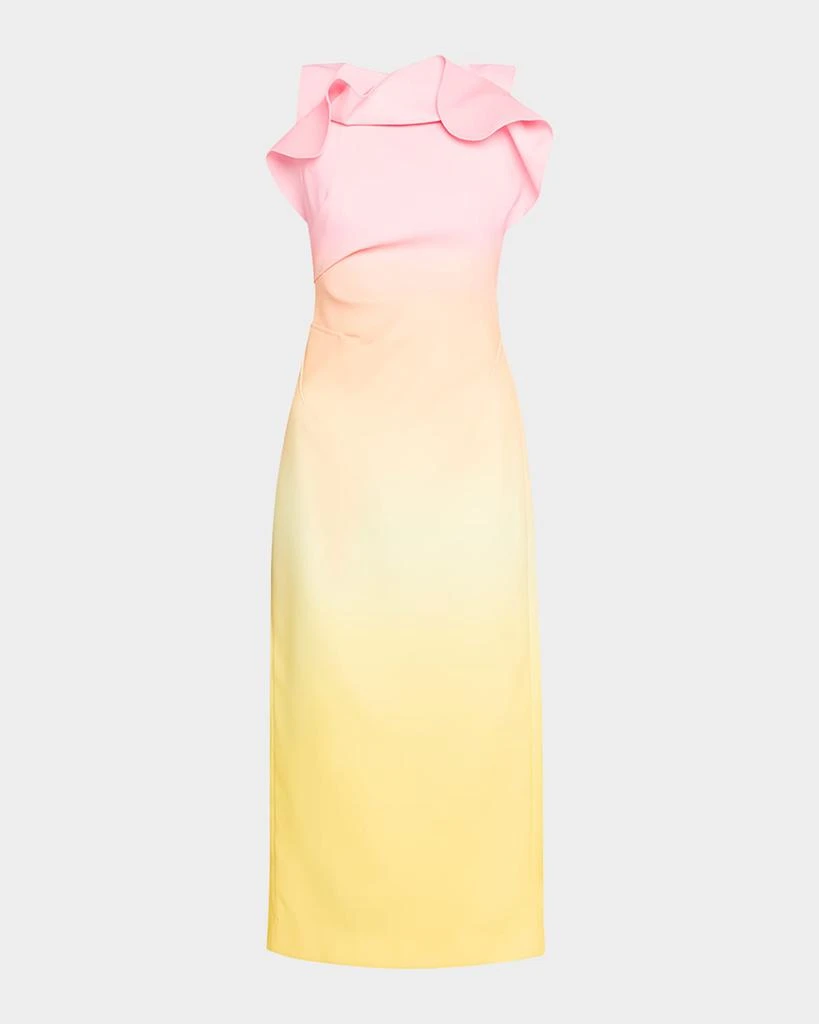 Acler Warfield Ruffle Midi Dress 1