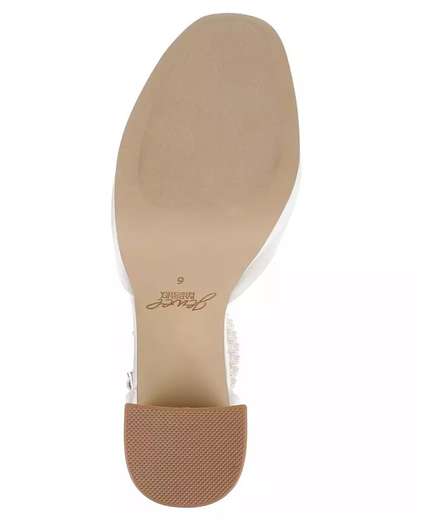 Badgley Mischka Women's Noble Bridal Block Heel Pumps 5