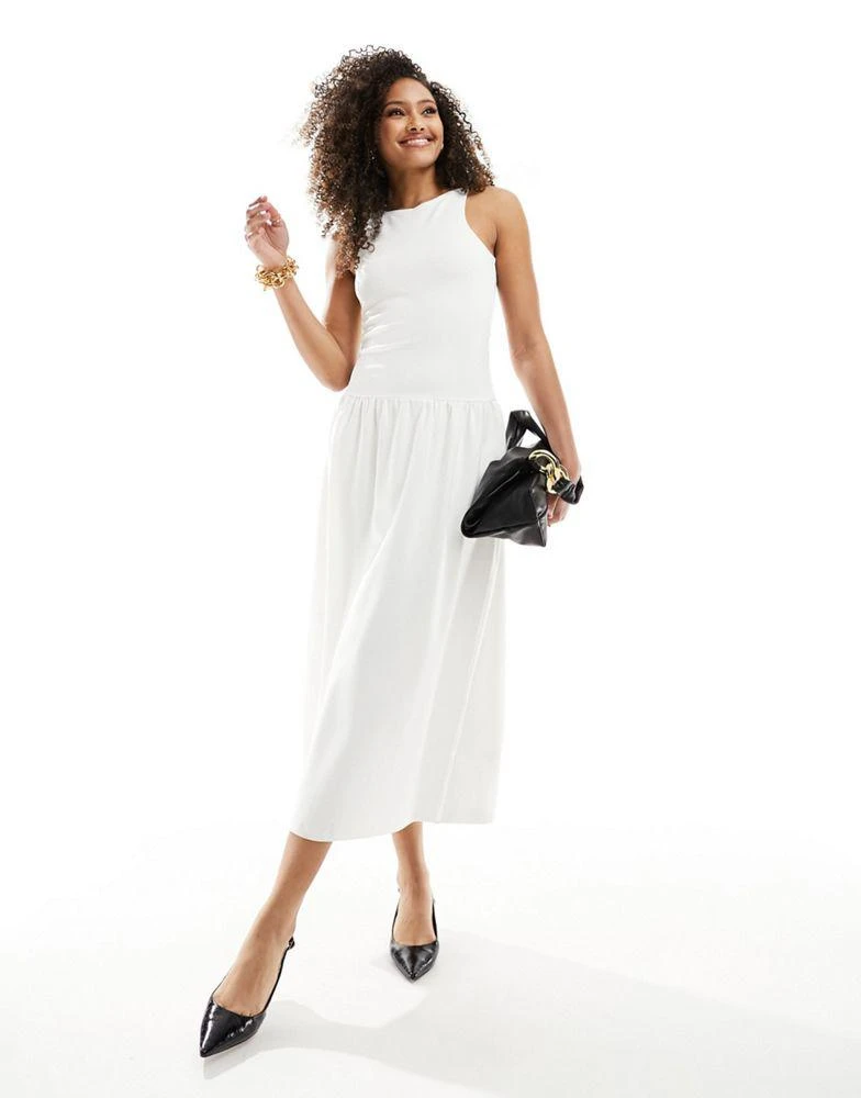 Shop 4th & Reckless dropped waist racer neck midi dress in cream on Sale at BeyondStyle Get 20% Off 4th & Reckless dropped waist racer neck midi dress in cream with Shop 4th & Reckless dropped waist racer neck midi dress in cream on Sale at BeyondStyle Get 20% Off 4th & Reckless dropped waist racer neck midi dress in cream with