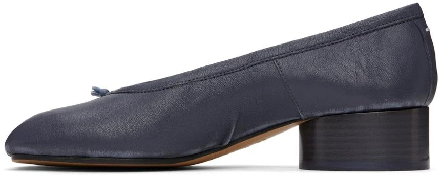 MAISON MARGIELA Navy Tabi New Ballerina Heels 3