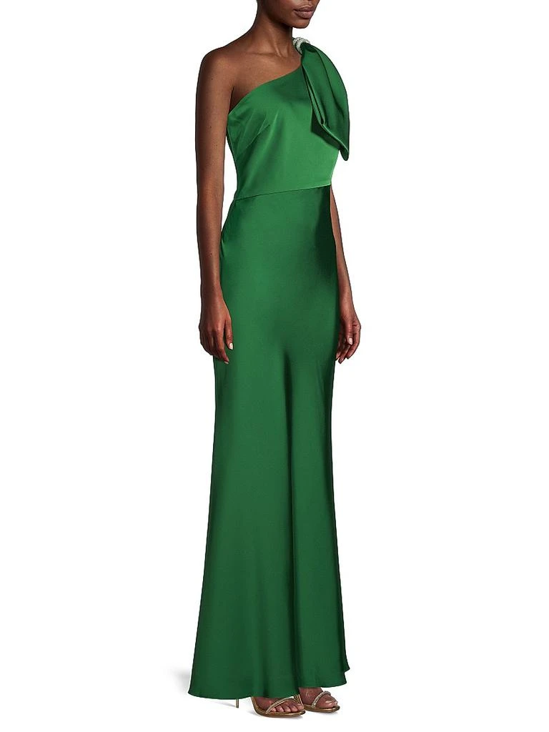 Sachin & Babi Aubrey Satin One-Shoulder Gown 4