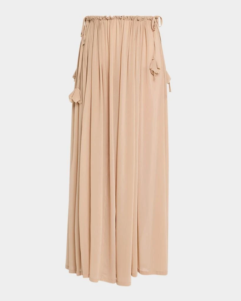 PHILOSOPHY di LORENZO SERAFINI Gathered Silk Maxi Skirt 1