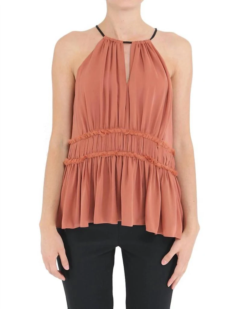 Cinq a Sept Lotus Halter Top 1