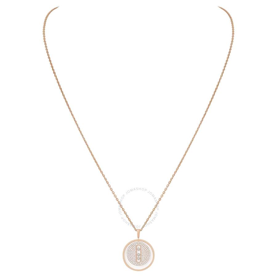 Messika Lucky Move 18k Rose Gold Diamond Necklace