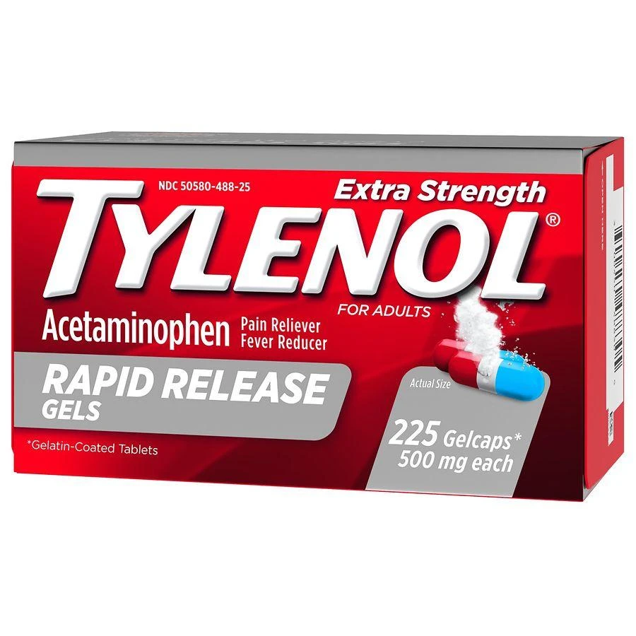 TYLENOL 500 Mg Acetaminophen Rapid Release Gels 6