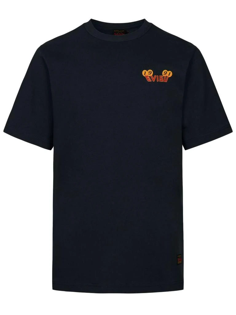 Evisu Black Cotton Pine Daicock T-shirt 1