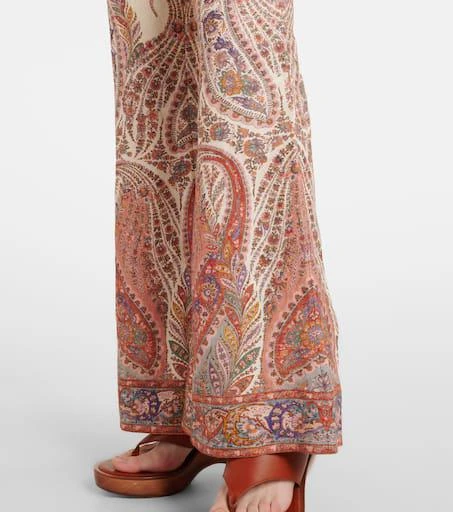 Zimmermann Paisley linen flared pants 5