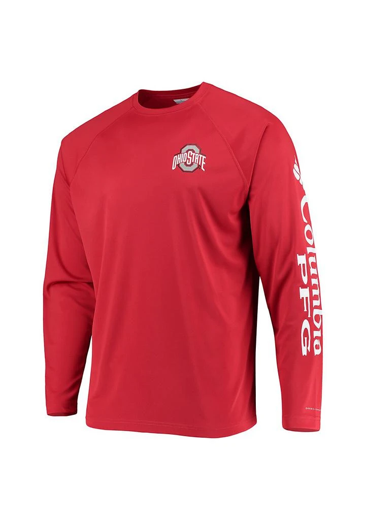 Columbia NCAA Ohio State Buckeyes Terminal Tackle Omni-Shade Raglan Long Sleeve T-Shirt 2