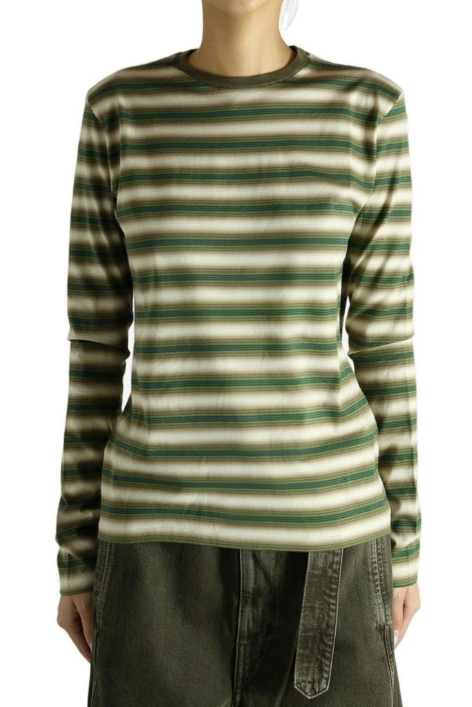 Auralee Gradient Stripe Jersey Long Sleeve T-Shirt – On Sale Now