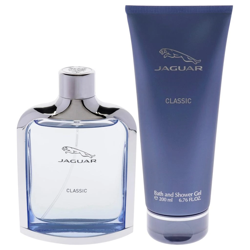JAGUAR Classic Blue by  for Men - 2 Pc Gift Set 3.4oz EDT Spray, 6.7oz Bath and Shower Gel 2