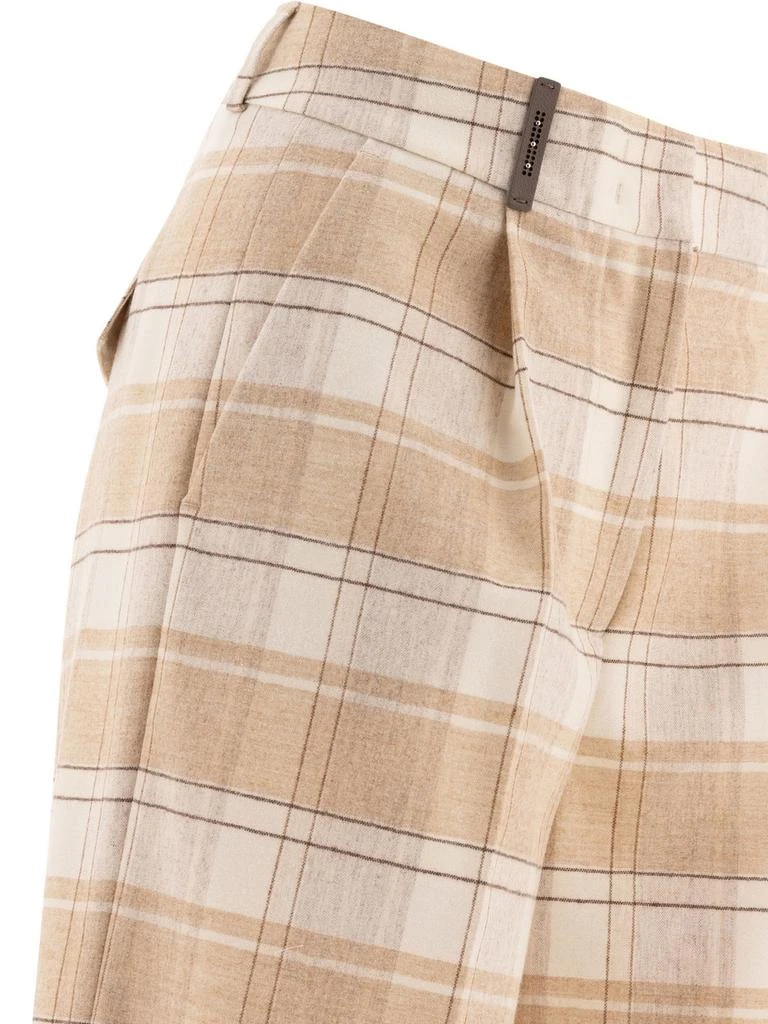 Peserico Peserico Plaid Wide Leg Pants 4