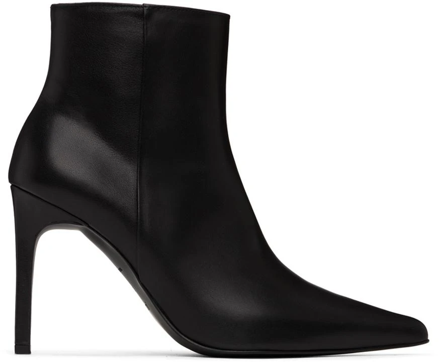 Juun.J Black Leather Stiletto Boots 1