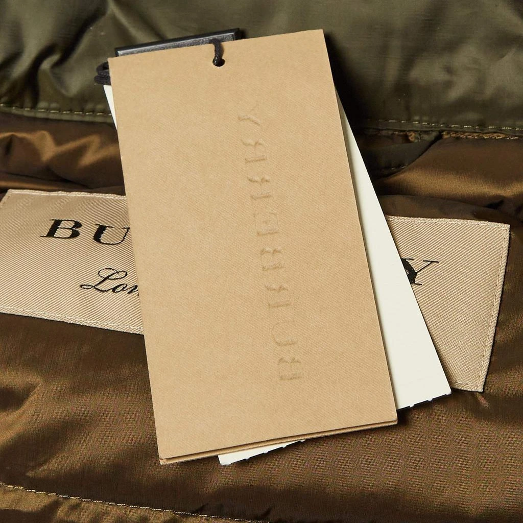 Burberry Burberry Olive Green Synthetic Quilted Puffer Down Coat M 7