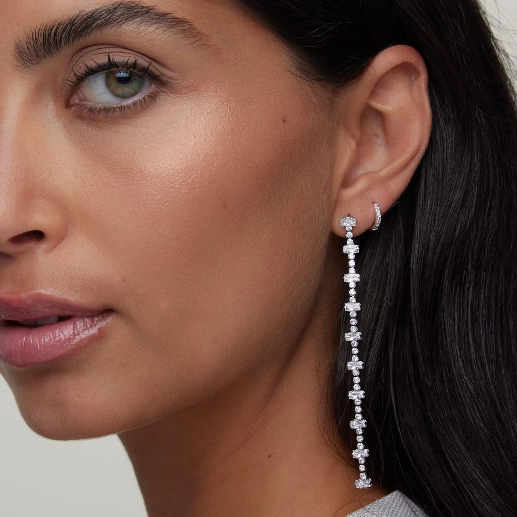 Orelia London Pavé Mini Micro Hoop Earrings 3