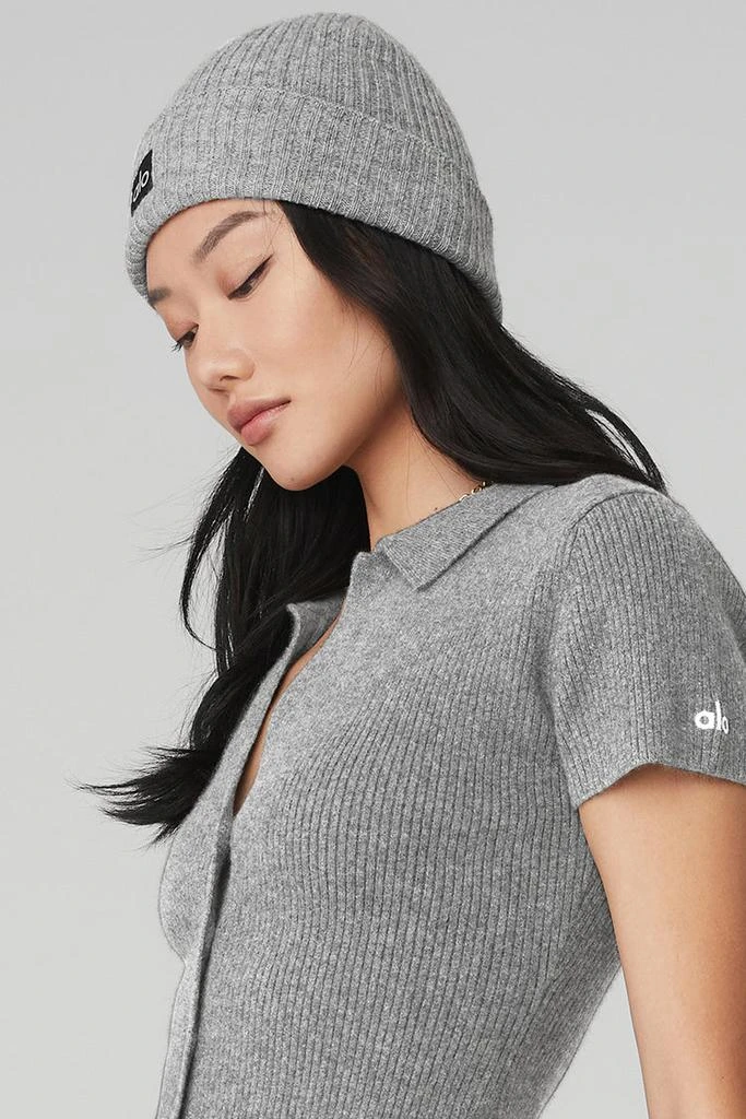 Alo Cashmere Beanie - Dove Grey Heather 3